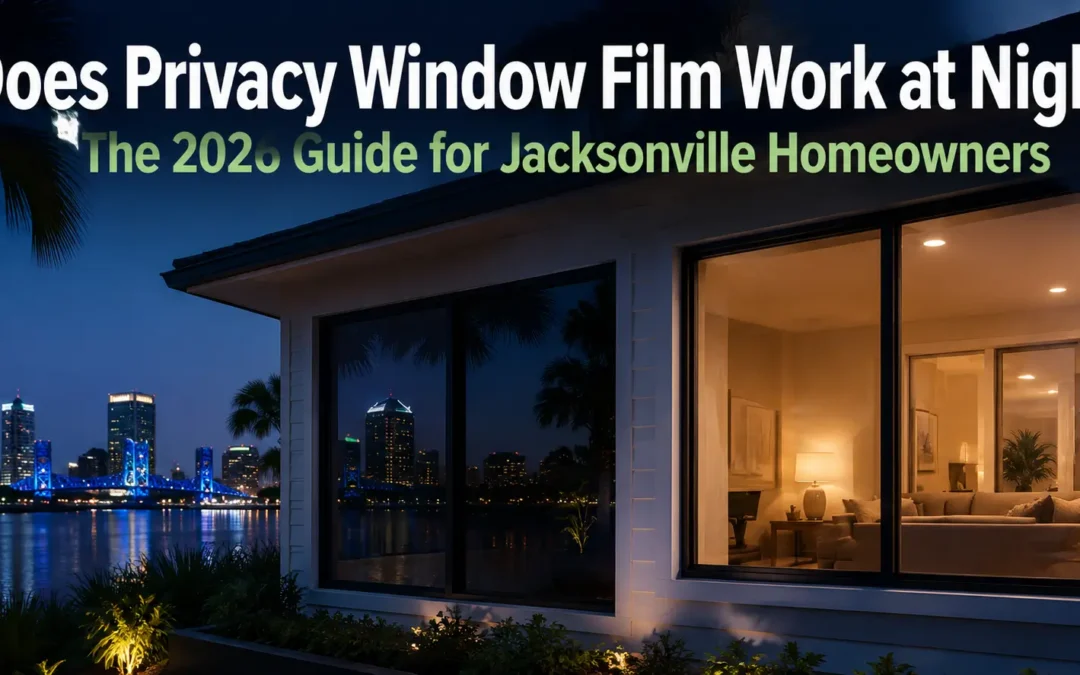 Does Privacy Window Film Work at Night? The 2026 Guide for Jacksonville Homeowners
