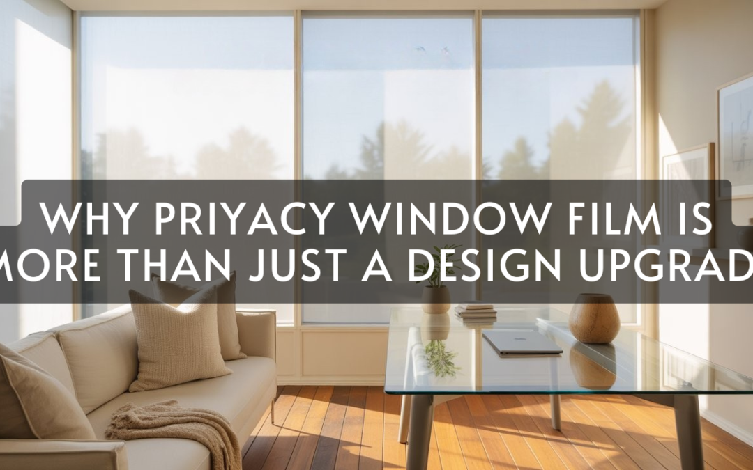 Why Privacy Window Film Is More Than Just a Design Upgrade